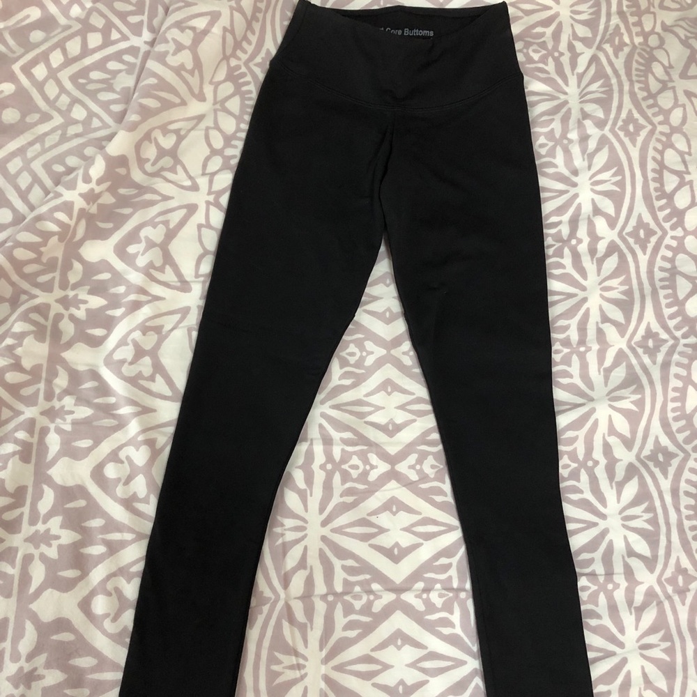 JFitnesswear black heartcore leggings in XS